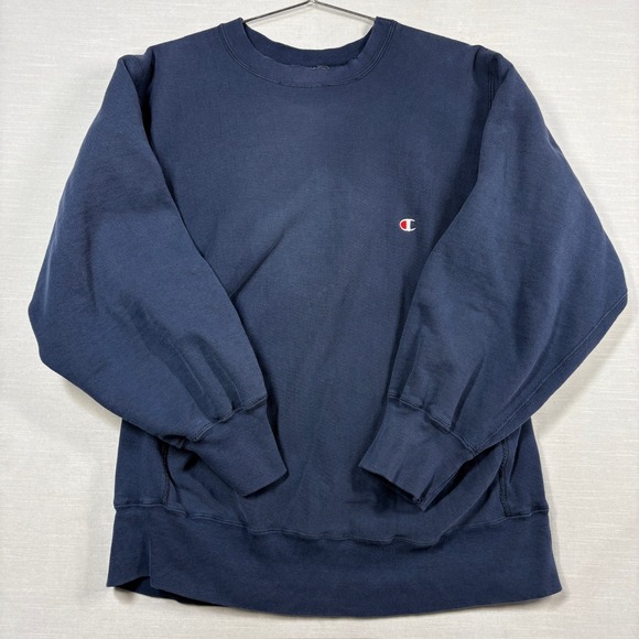 Vintage Champion Reverse Weave Warmup Faded Distressed Thrashed 80s XL
